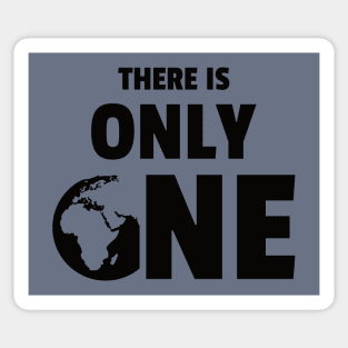 There is Only One Planet (black version) Sticker